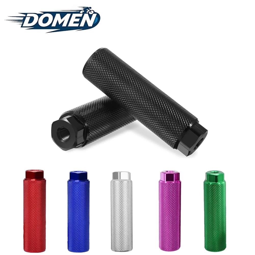DOMEN Pioli Bici In Lega di Alluminio Antiscivolo Piombo Piede Per BMX Bike Fit 3/8 ''Asse Poggiapiedi-Lever Pioli Bici Accessori Per Biciclette