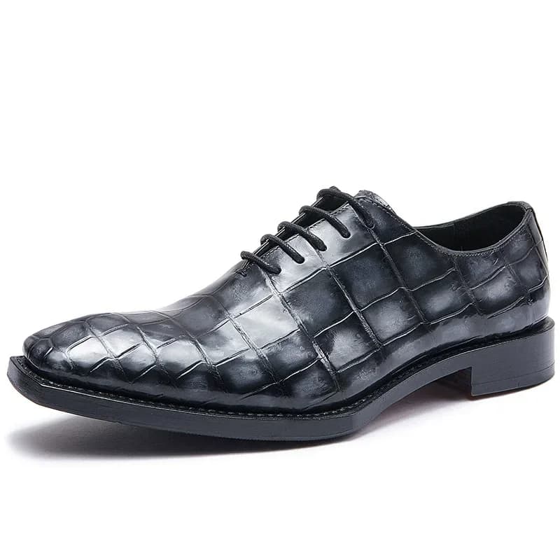 hulangzhishi scarpe formali da uomo scarpe in coccodrillo colore pennello nuovo stile