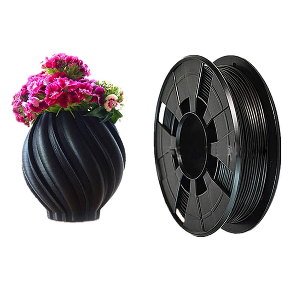 3D Printer Filament PLA Black 1,75 mm 250 g 500 G Sublimation Extrusion Filament Black Matte/Bianco Smooth for 3D Printing