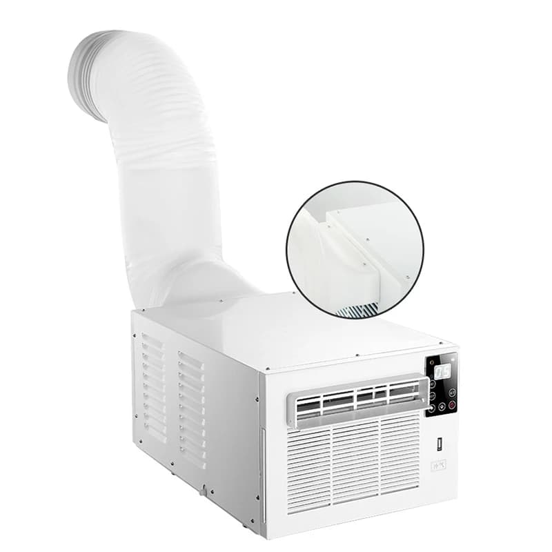 Condizionatore d'aria da tavolo per uso domestico da 1100 W Condizionatore d'aria mobile Zanzariera Mini condizionatore d'aria Ventola di refrigerazione