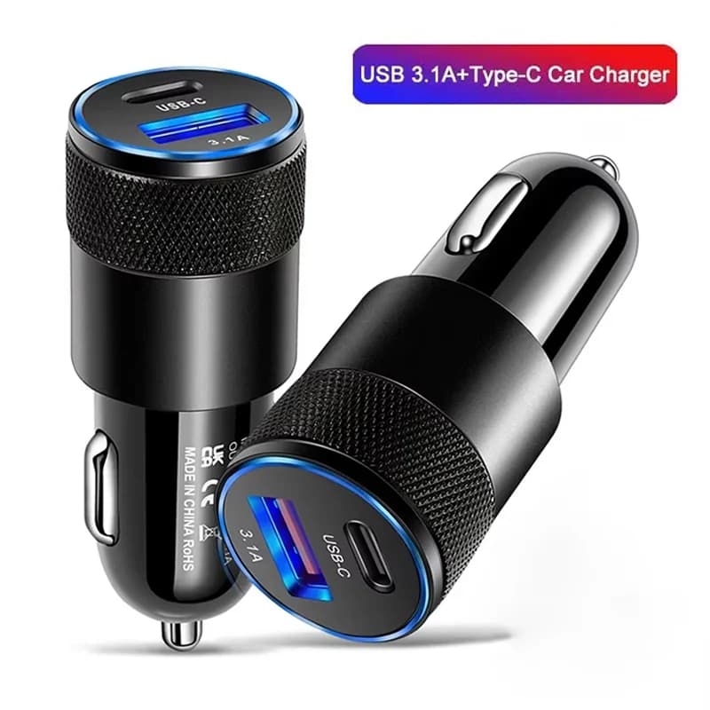 66 W USB Car Charger Quick Charger 3.0 Type C Quick Charging Adapter for Phone Charging Adapter for Car Charger for iPhone
