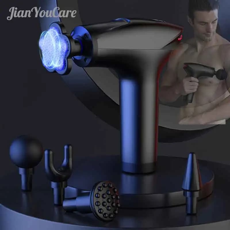 JianYouCare Icy Cold Compress Massage Gun Electric Percussion Massage Massage Portable Massager for Deep Muscle Relaxation Body