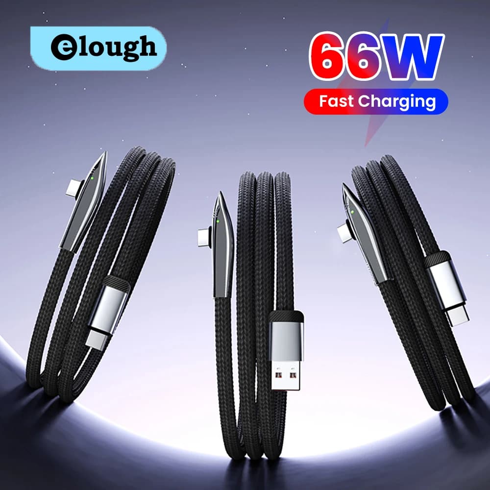 Cavo USB C da 66 W per ricarica rapida, da USB A a tipo C, cavo per ricarica rapida, completamente compatibile con il cavo di ricarica per telefono cellulare USB tipo C