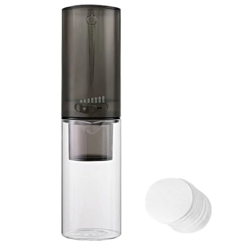 FYBL-Glass Drip Coffee Pot:Hand Brewed Cold Brew Coffee Maker Set With Ice Drip Pot For Sharing
