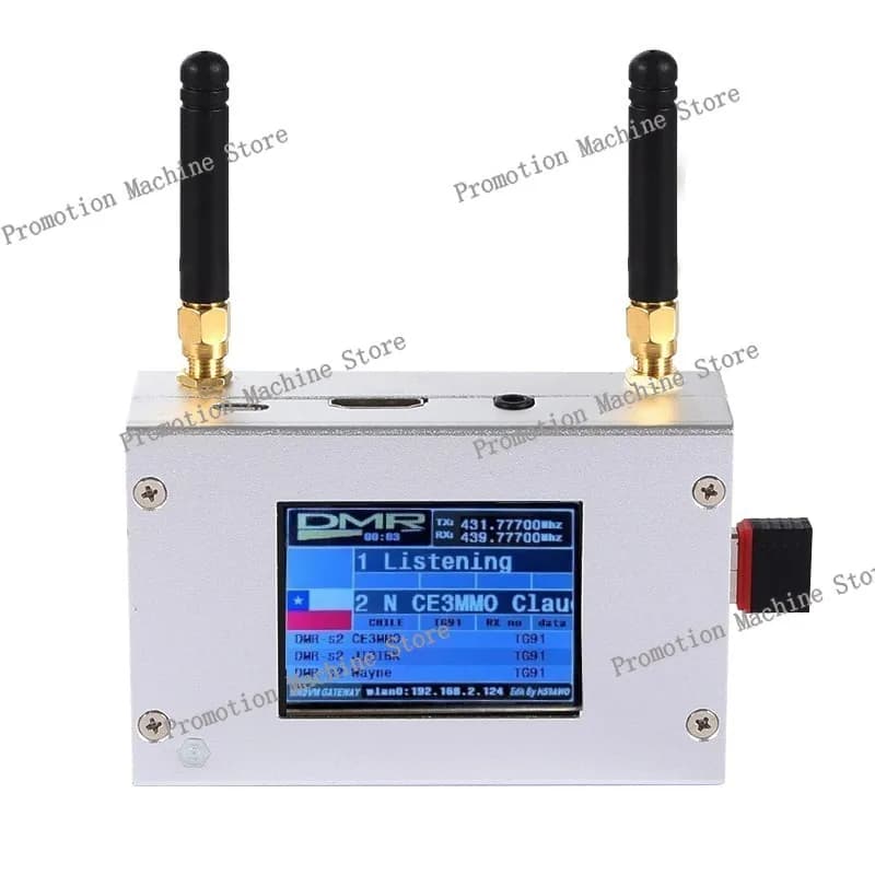 Hotspot MMDVM duplex con schermo a colori con guscio in lega di alluminio che supporta C4FM/DMR/DSTAR P25 con Raspberry Pi 1B+
