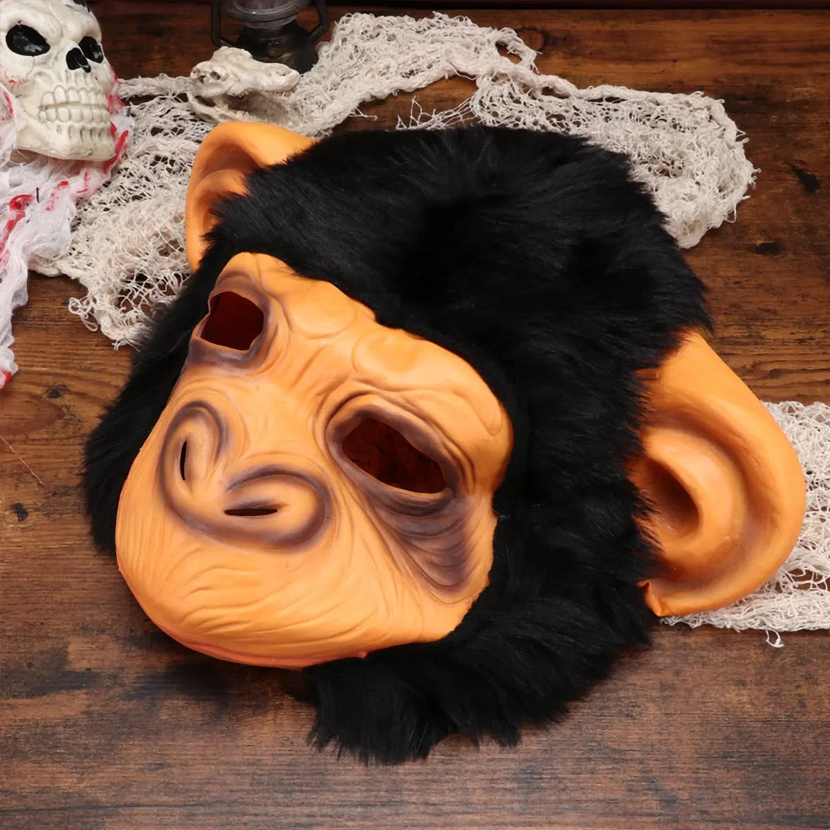 Halloween monkey headdress mask Full face mask for scary parties Party mask scary Carnival mask scary Carnival for decoration