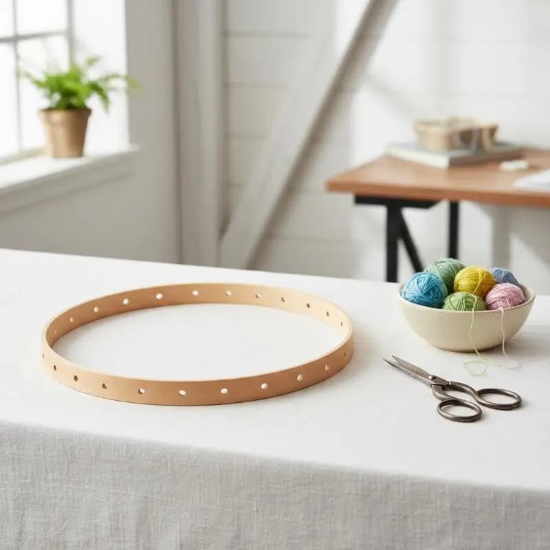 21cm/29cm Wooden Hoops DIY Weaving Tools Round Wooden Knitting Loom Handmade Wall Hangings Crafts Home Garden Wall Decoration