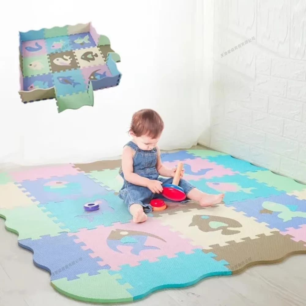 Tappetino in Schiuma EVA per Bambini, Morbido Tappeto da Gioco, Giocattoli Educativi per Bambini, Protezione per Pavimento Camera dei Bambini