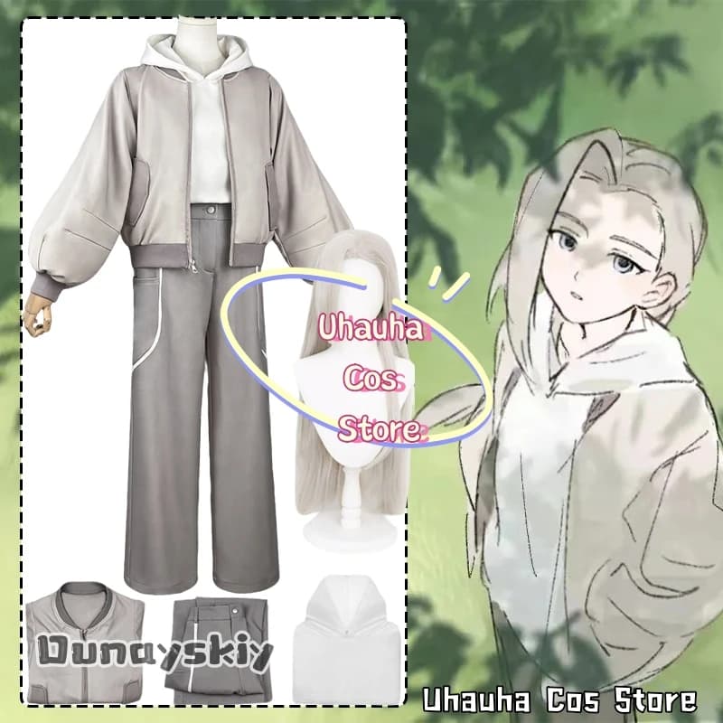 Anime The Legend of Hei 2 Cosplay LU YE Costume Uhauha Cos@Retro Flight Jacket Women Oversize Baseball Coat Halloween Disguise