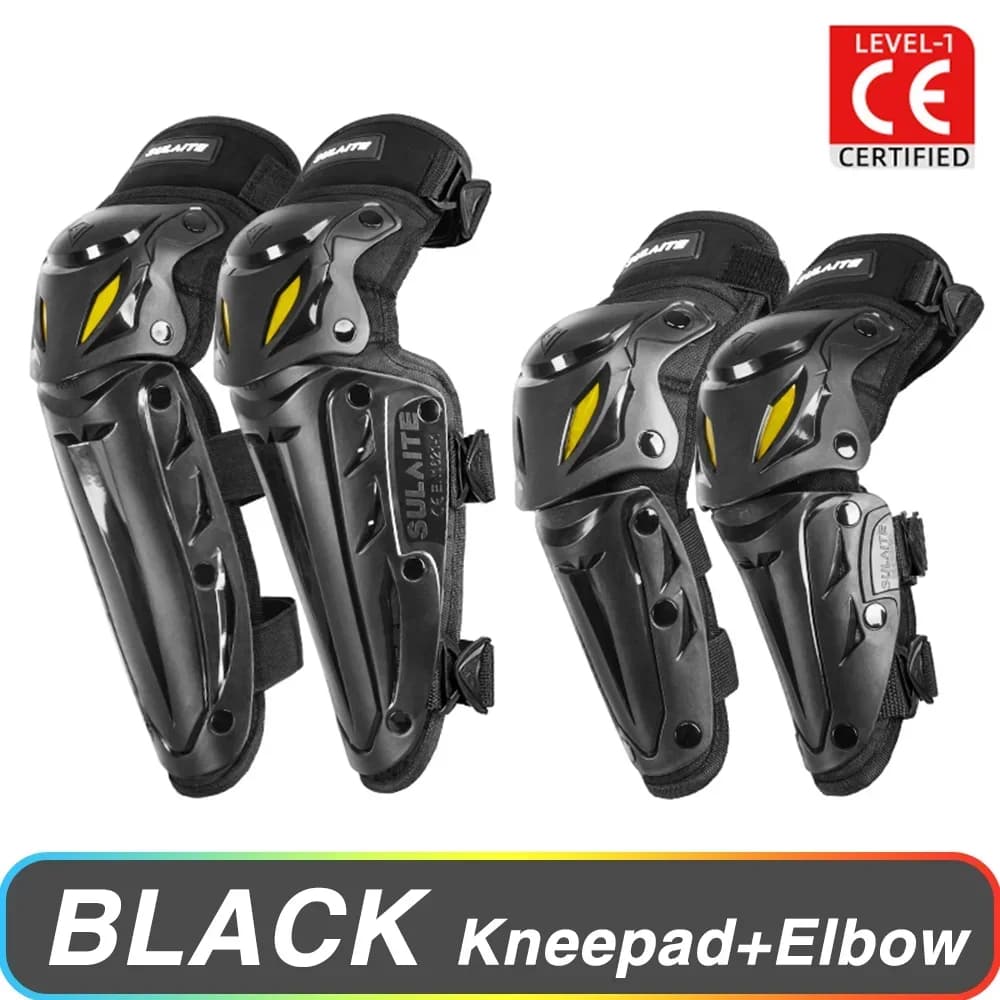 Ginocchiera per moto Gomito da ciclismo Quattro stagioni Equipaggiamento protettivo universale unisex