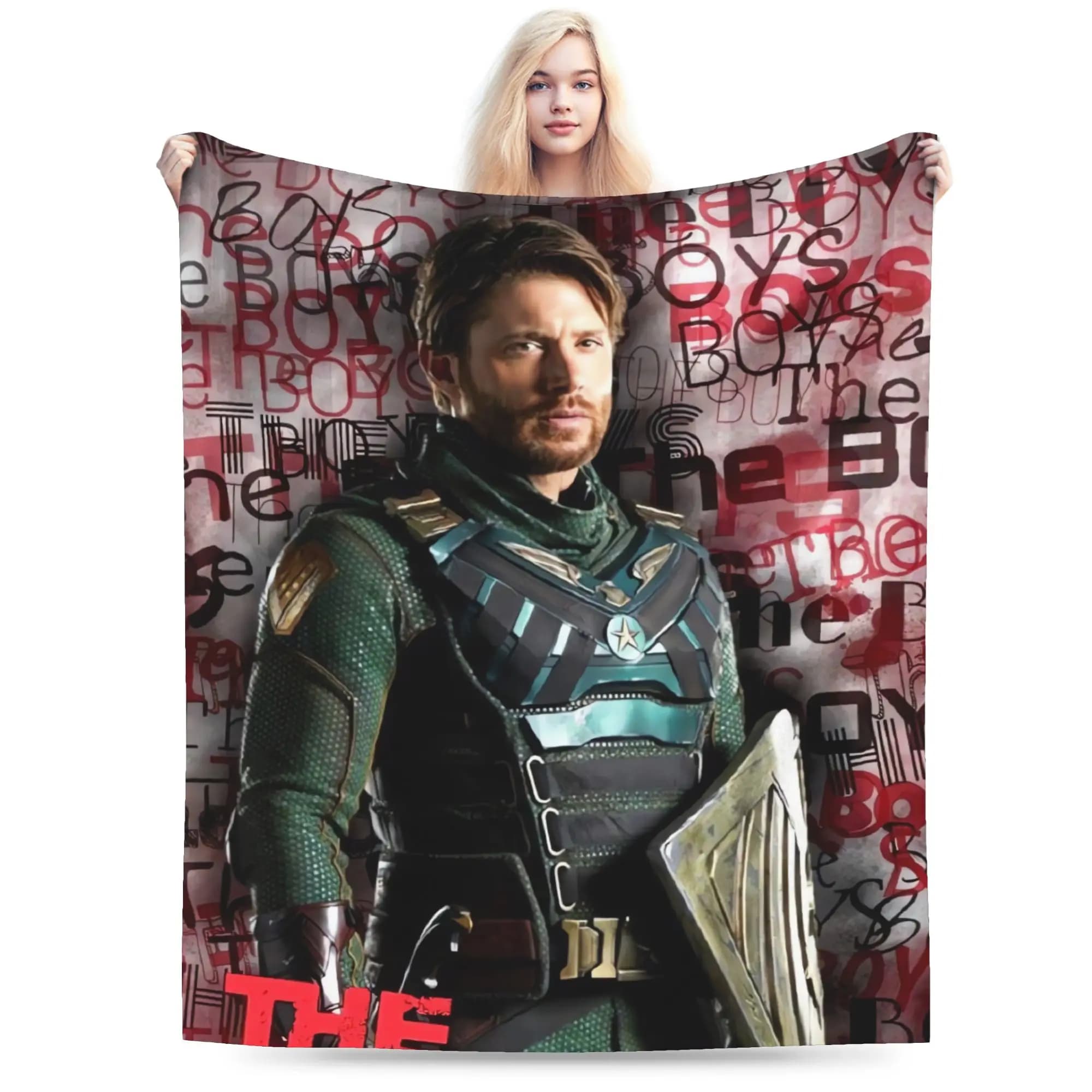 Coperta Soldier Boy The Boys, calda e morbida, in peluche, per letto, divano, sedia, copriletto in flanella per ragazze e ragazzi