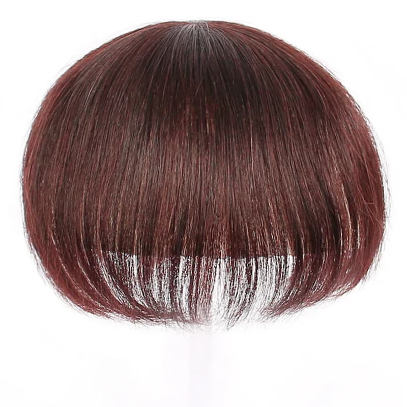 5x5cm 6x6cm 9x9cm Toppers per capelli umani da donna Clip sottile In Topper con frangia posticci per la caduta dei capelli copertura del Volume capelli grigi