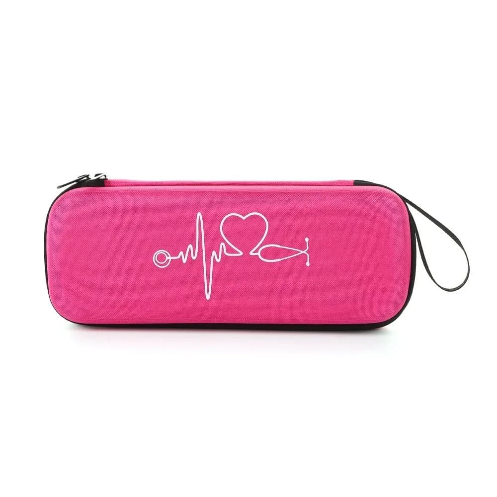 Borsa porta stetoscopio in EVA, custodia rigida antiurto per stetoscopio, con tasche in rete, scatola portaoggetti portatile vuota da viaggio