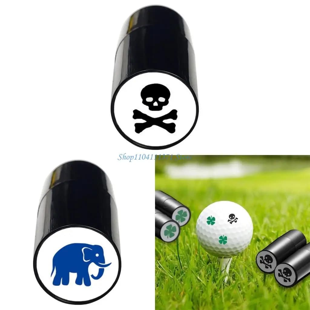 P9fc Golf Ball Stamper Stamper Plastic Stamp Marker Golf Allinement Marking Strumento Golf Pall Identity Marker per regalo per