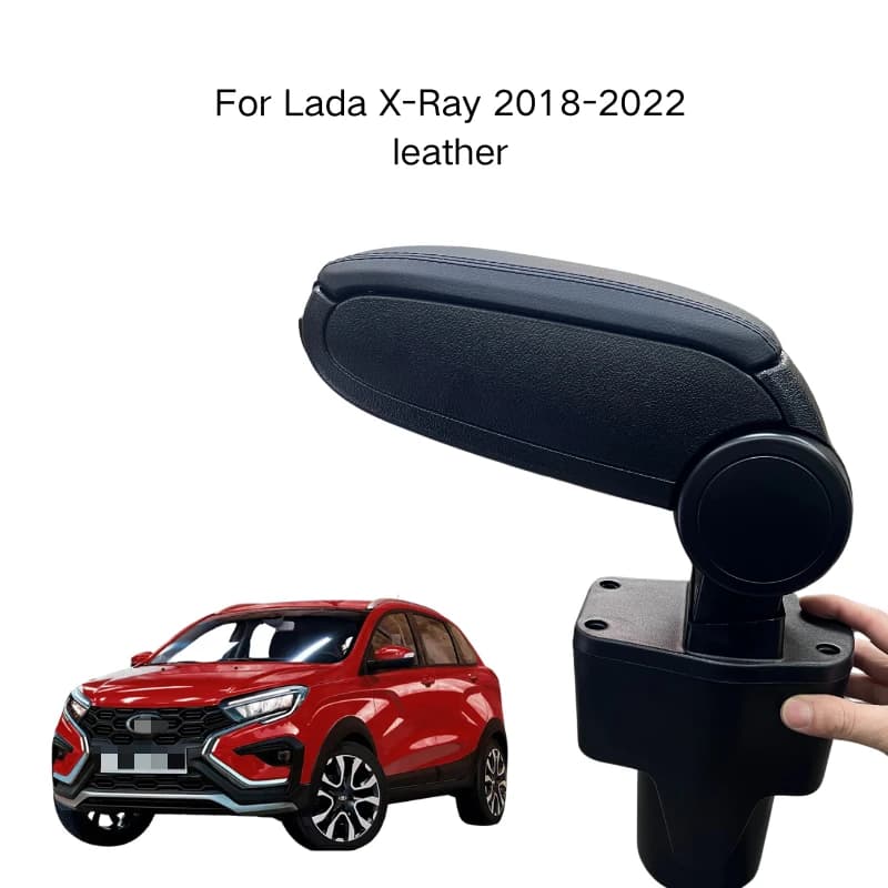 Bracciolo per Lada X-Ray 2018-2022 Scatola portaoggetti in pelle su misura per console centrale Accessori per veicoli Comoda guida Premium