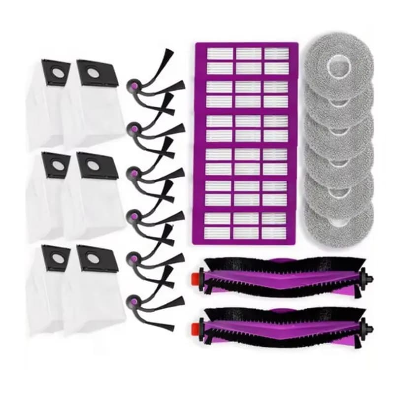 YCOC-26PCS Accessori di Ricambio per Aspirapolvere Eureka J15 Max Ultra: Spazzola Principale, Spazzole Laterali, Filtro HEPA, Panno Lavapavimenti, Sacchetto Raccoglipolvere