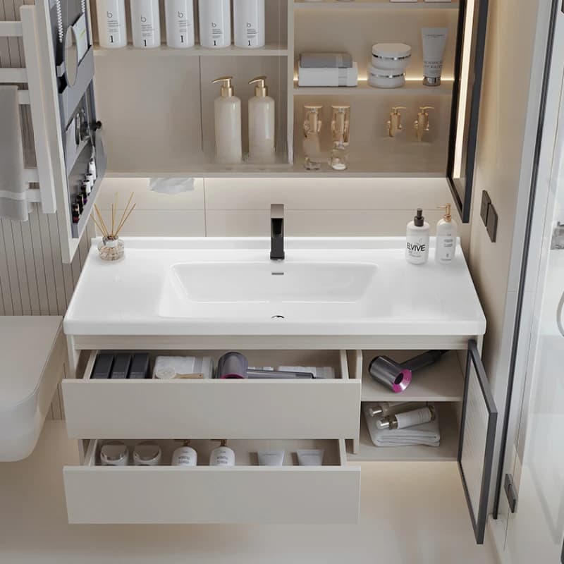 Mobili di lusso Lavabo Armadietto Bagno Multifunzione Armadi per la casa Vanity Lavelli Medicina Classificazione Gabinete Specchio portaoggetti
