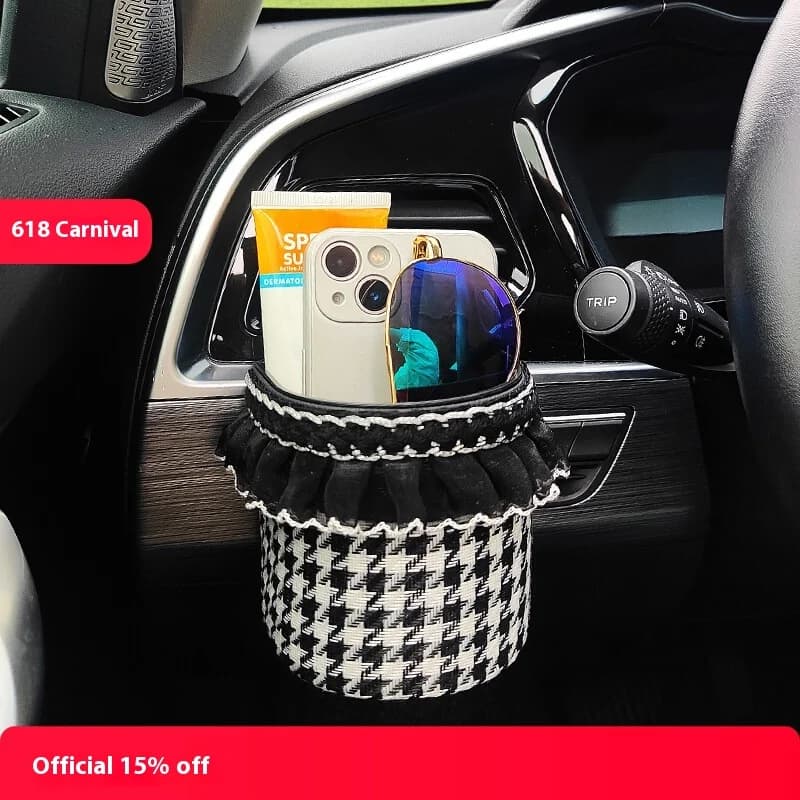 Scatola portaoggetti per auto, secchio sospeso, borsa per appendere, scatola per cellulare, borsa per pattumiera