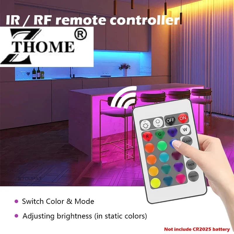 Controller per Strisce LED RGB, Controllo Smart BLE APP e Musica per Luci a Nastro COB DC5-24V, Dimmer per Regolare la Luminosità
