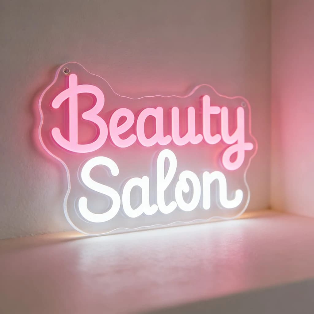 Insegna al Neon LED per Salone di Bellezza, Decorazione per Casa, Feste, Bar, Salone, Illuminazione Vibrante che Crea un'Atmosfera Accogliente e Romantica