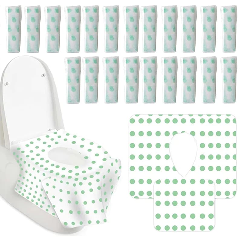 5/10/20 pieces toilet seat covers in disposable paper camping Loo wc bacteria proof cover for travel bathroom universal size TMZ