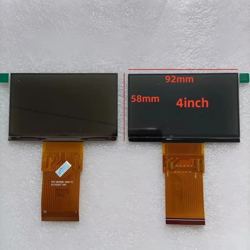 LCD da 4 pollici Dimensioni 92x58mm per FPX-RX058B-3400-V1 RX040B-4401 Accessori per schermi display LCD per proiettore