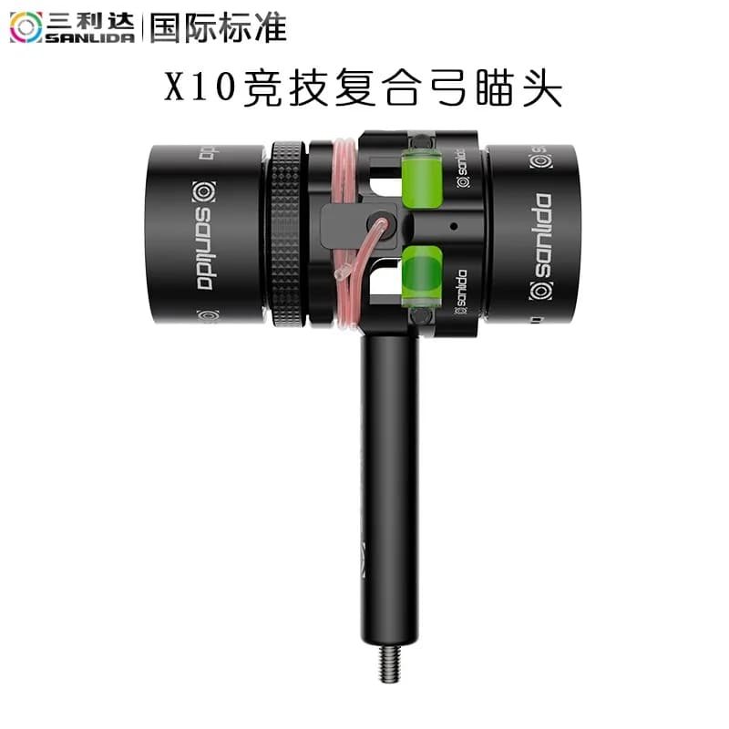Sanlida x10 arco composto mirino 6X 8X obiettivo 29mm tiro con l'arco arco ricurvo competizione bersaglio accessori sportivi