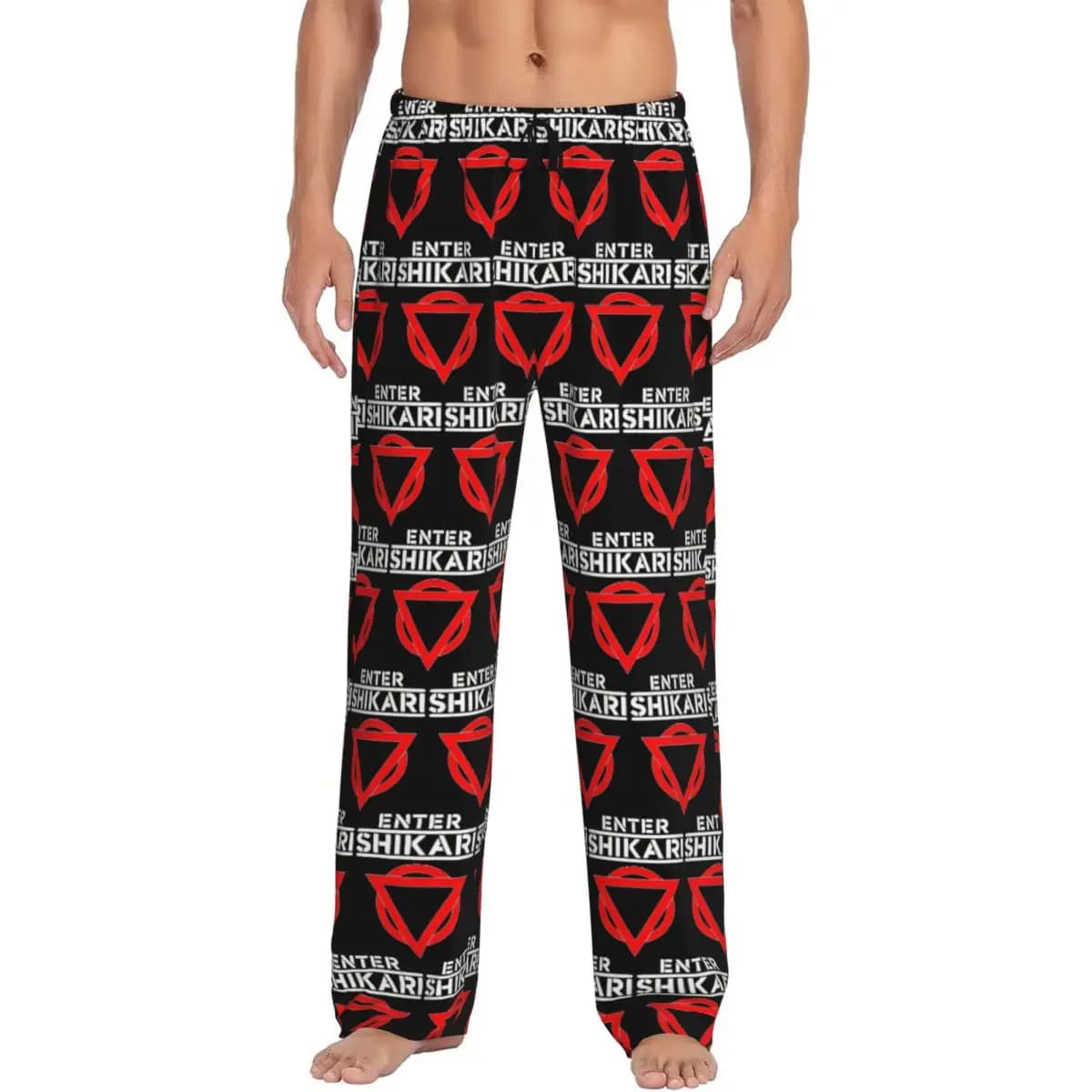 Custom Enter Shikari Rock Band Graphic Pajama Pants Men Sleepwear Sleep Lounge Bottoms with Pockets