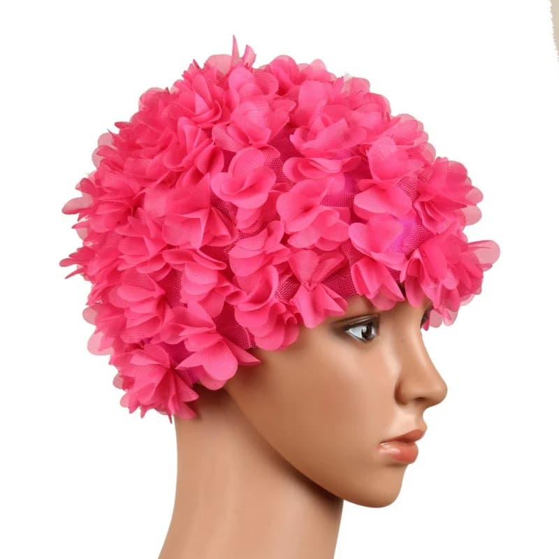 Women's Swimwear Swimwear Breathable Floral Elastic Swimwear Fast drying sportswear for long female hair