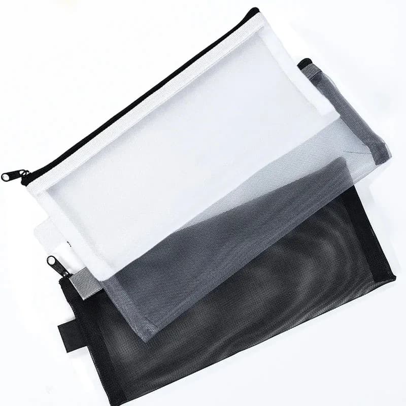 Travel Case for Makeup Brushes Cosmetic Toiletry Bag Organizer for Men Woman Beauty Tools Hinge Mesh Case for pencils to store washing