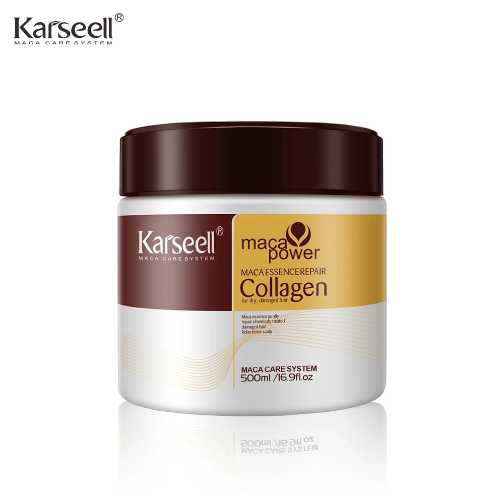 Karseell 500ml Treatment for collagen hair Deep repair Conditioning Argan oil Hair mask Essence for dry and damaged hair All hair types