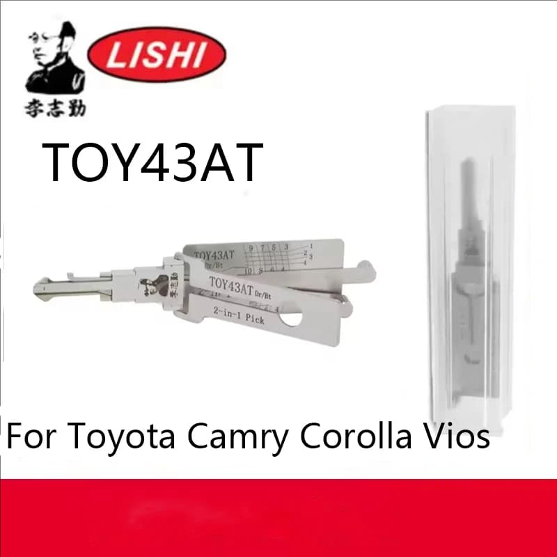 Lishi pick & Hook Strumento per fabbro TOY43AT Per Toyota Camry Corolla Vios Series Automobile