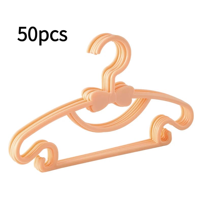 50 Pieces Plastic Baby Clothes Hanger, Armadio Portable Organizer, for Kids Coats and Dresses, for Home