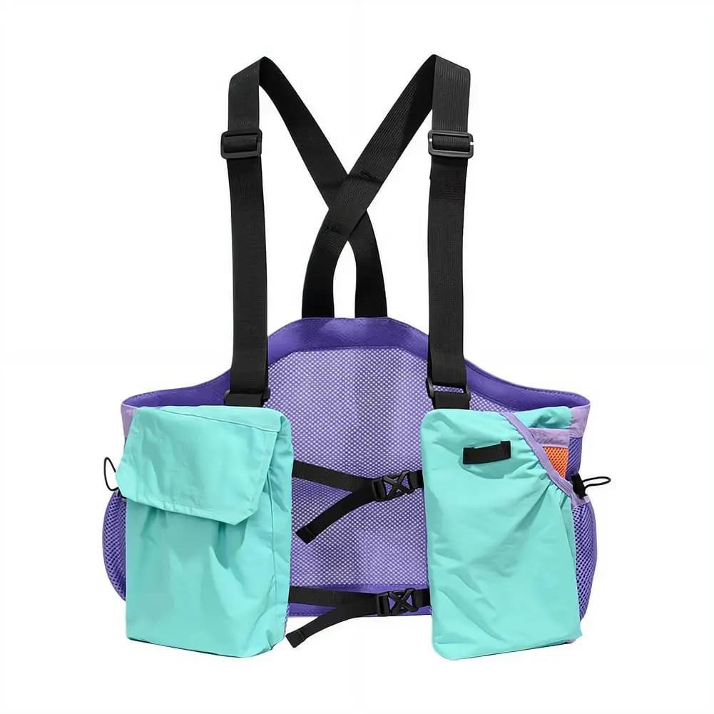 Running Vest Backpack for Women Men Breathable Lightweight Backpack Marathons Hydration Water Chest Pack for Runs Hiking Cycling