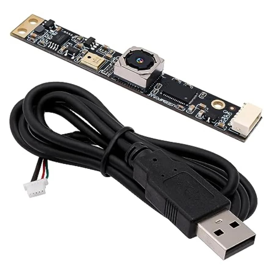 Modulo fotocamera USB da 8 MP con microfono Fotocamera PC con messa a fuoco automatica per computer Fotocamera Lightburn 4K per incisore laser Mini messa a fuoco automatica W