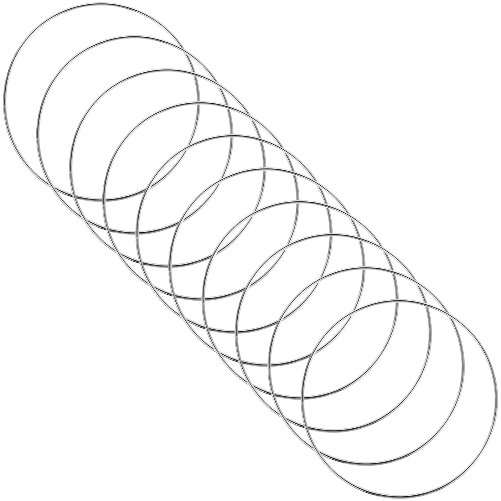 10Pcs Dreamcatcher Metal Hoops 5.89 Inch Sturdy Iron Wire Wreath Frames for DIY Macrame Wall Hanging Party Decoration