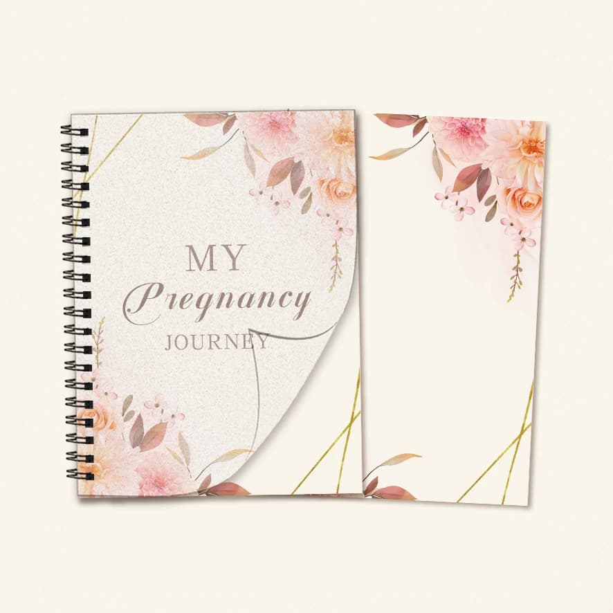 Pregnancy Journal Sticker Set for New Moms, Weekly Pregnancy Tracker Memory Book, 8.3x11.2 Inch, 32 Pages