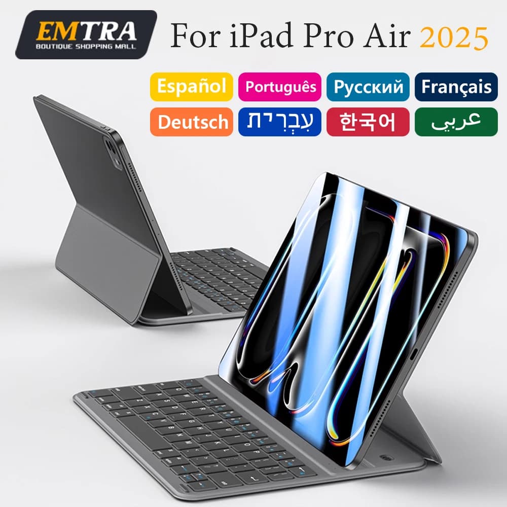Tastiera magica magnetica per iPad 11th 10th Tastiera Bluetooth wireless per IPad Air 4 5 6 Pro 11 Tablet Smart Case Cover inglese