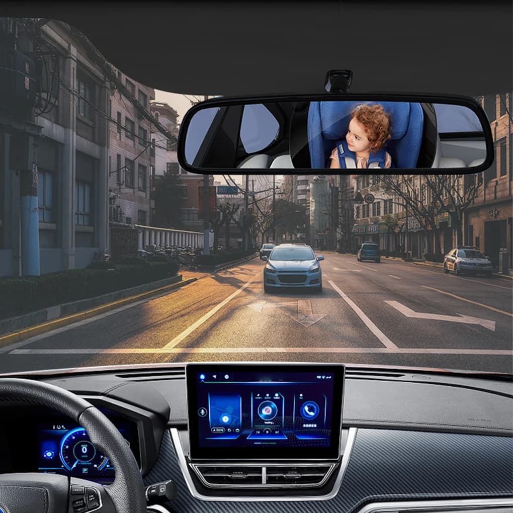 Specchietto retrovisore per auto regolabile per bambini Rotazione di 360 gradi Specchietto retrovisore per sedile posteriore per auto Supporto per poggiatesta Monitor di sicurezza infantile