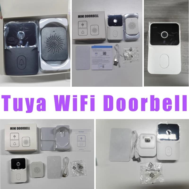 Videocitofono WiFi 800mAh Tuya Smart Outdoor Wireless Citofono Telecamere Suoneria Campanello Digitale Spioncino Telecamera Monitor di sicurezza