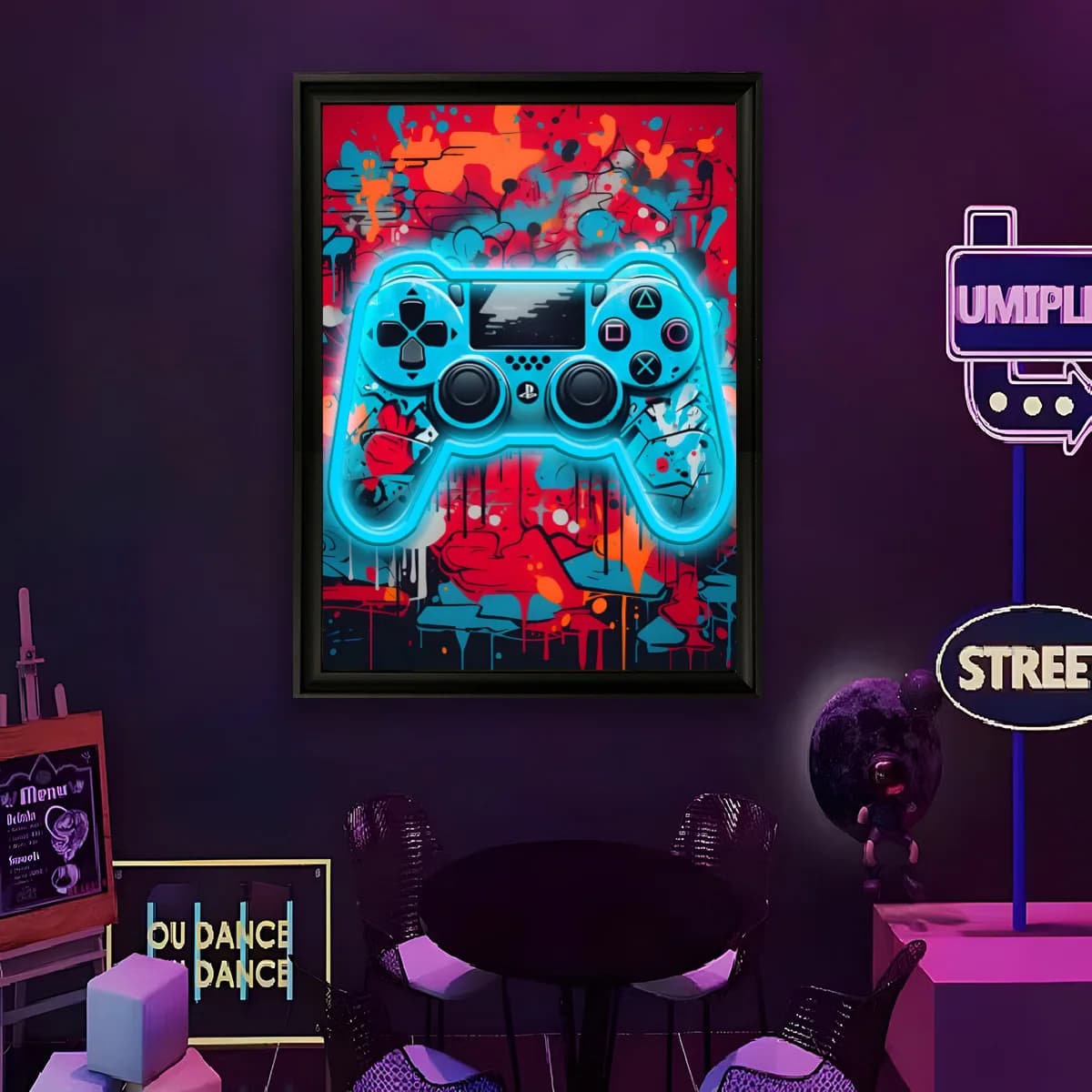Lampada da Parete LED a Forma di Cuffie da Gaming, Illuminazione Artistica USB per Studio Musicale, Feste, Sala Giochi, Decorazione Camera da Letto