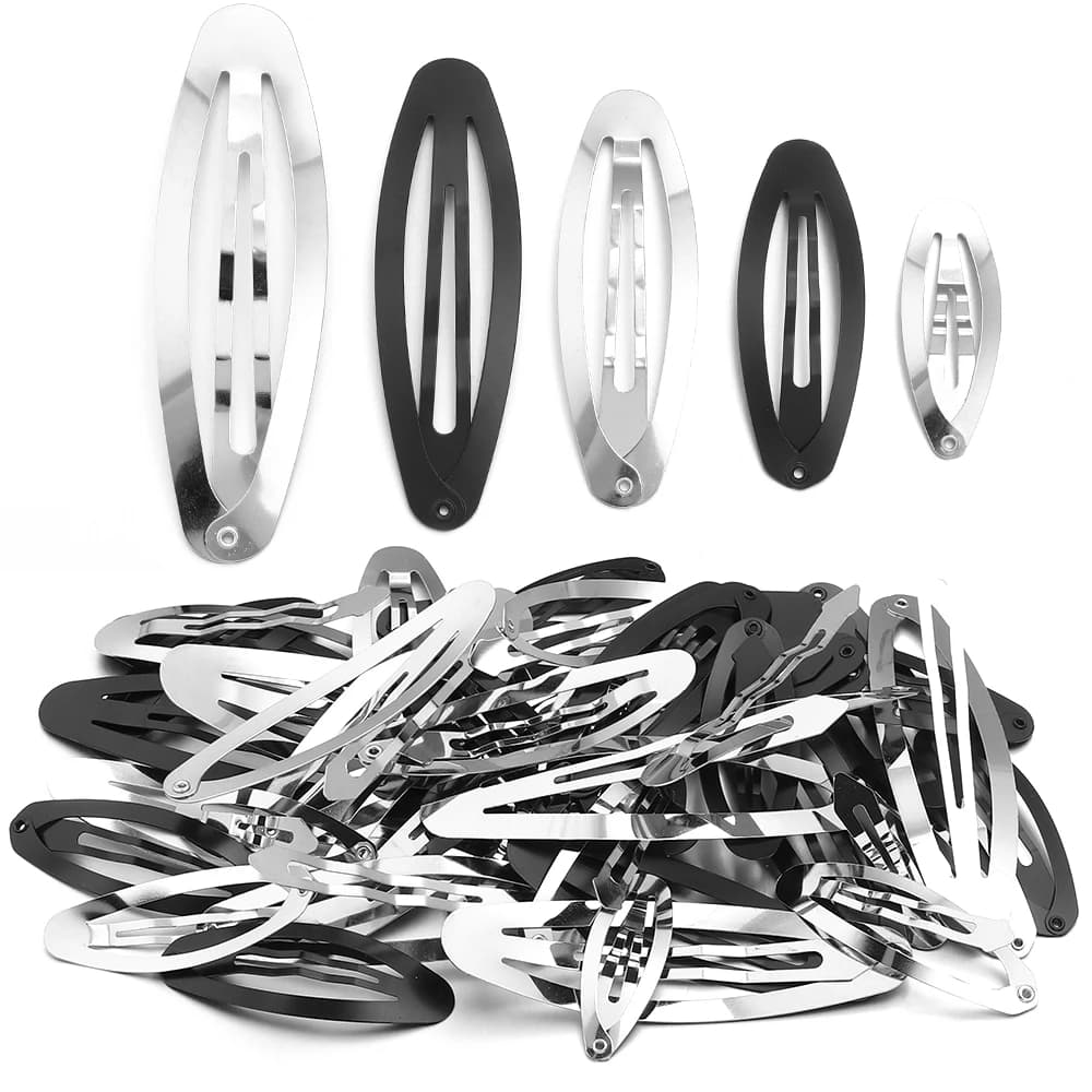 10pcs/pack Iron Oval BB Hair Clips 4-6cm Simple Hairpin Barrettes for DIY Handmade Headwear Hair Tools Crafts Accessories