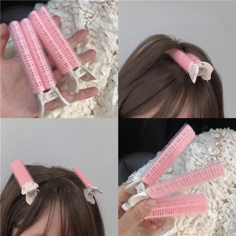 Korean Lanuginous Hair Clip Curling Hairpin Bangs Clip for Styling Fixed Shaped Accessories for exquisite geometric hair Perm Iron 10.5*2.9cm