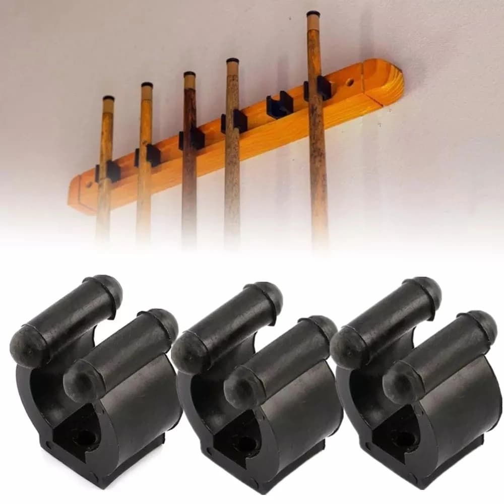 Organizzatore da Parete per 20 Canne da Pesca e Stecche da Biliardo, Clip per Conservazione Canne da Pesca, Supporto per Canne da Pesca