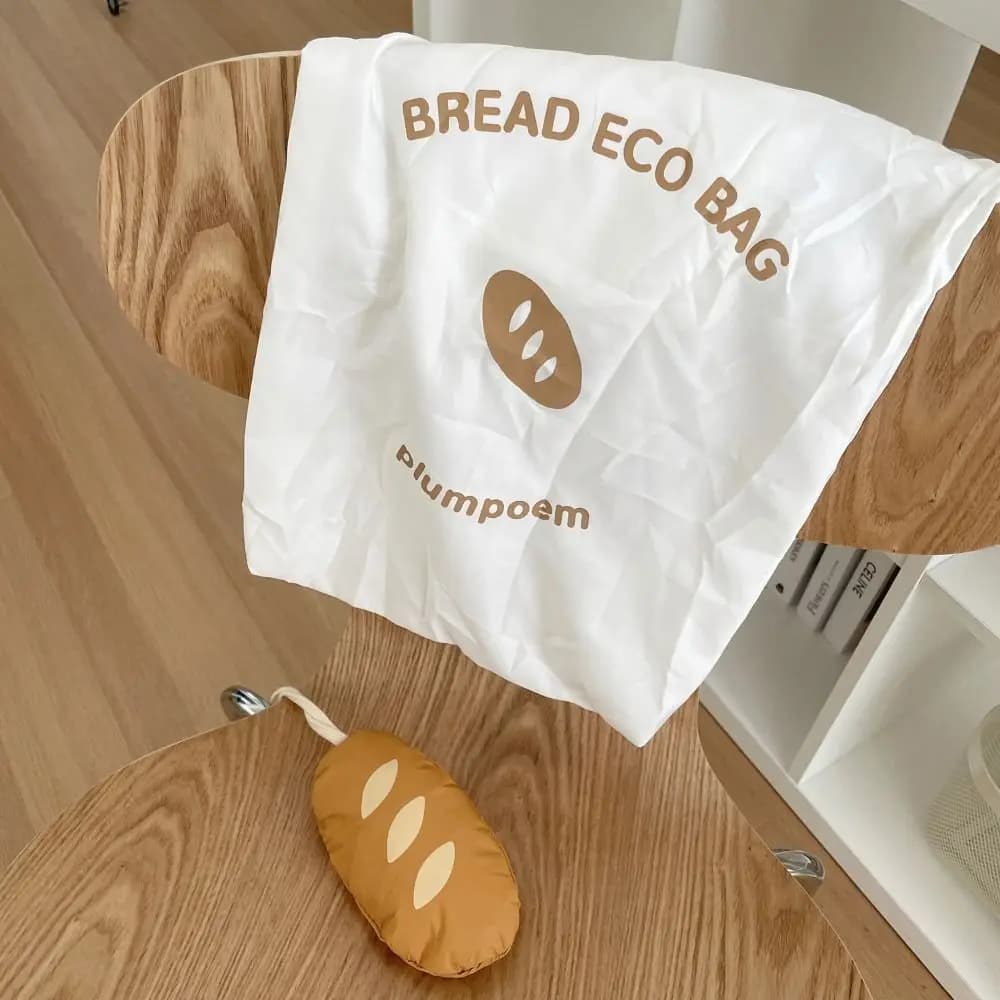 Divertente borsa per la spesa pieghevole in nylon a forma di pane francese, borsa tote, borse portaoggetti, borsa ecologica a cartoni animati, borsa a tracolla impermeabile riutilizzabile da donna
