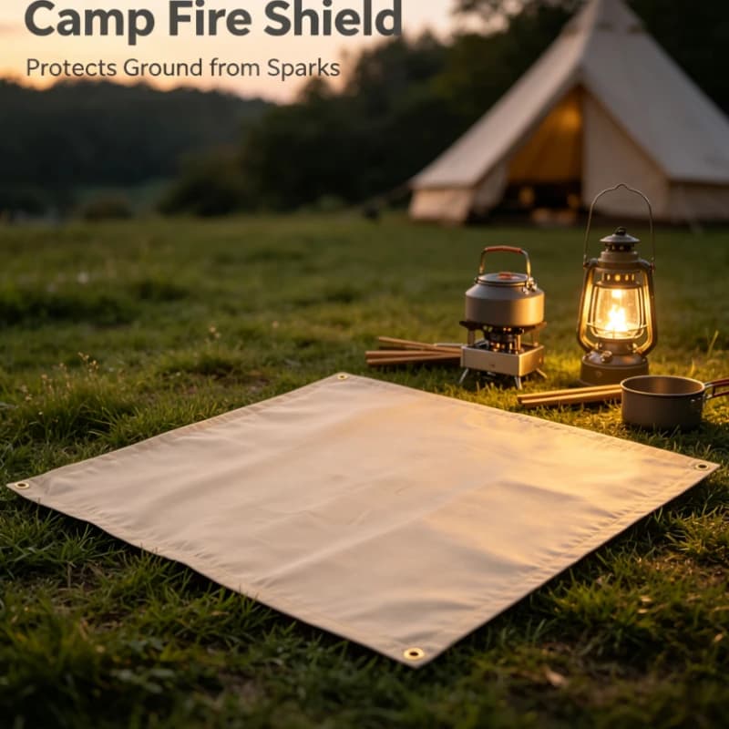 Outdoor Fire Blanket Camping Fireproof Mat Heat Resistant Picnic Pad Fiberglass Fire Extinguishing Blanket BBQ Grill Mat