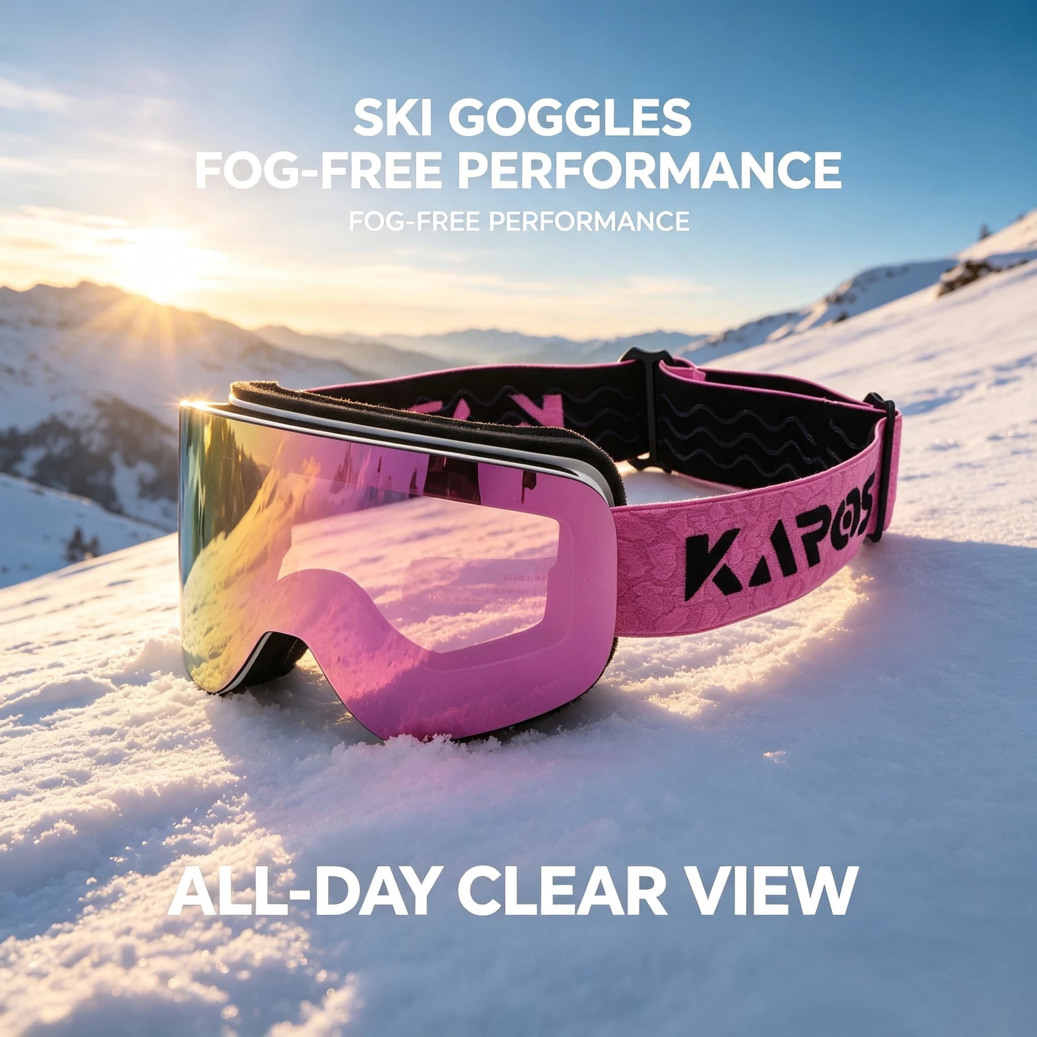 Karos Ski Goggles Double Layer Anti-Fog UV400 Winter Sports Glasses for Men Women Snowboard Snowmobile Mountaineering Eyewear