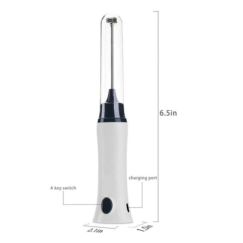 Frullatore Elettrico Ricaricabile 220V, Sbattitore Automatico Domestico Compatto, Montalatte