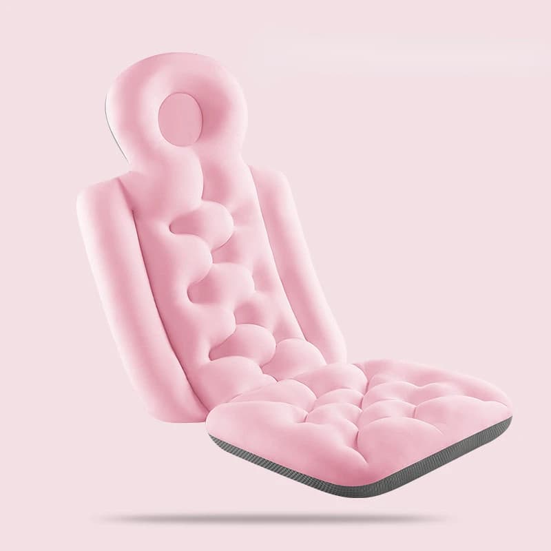 Cuscino per Vasca da Bagno, Imbottito e Antiscivolo, per Adulti, con Supporto per Collo e Schiena, Poggiatesta per Spa Completo