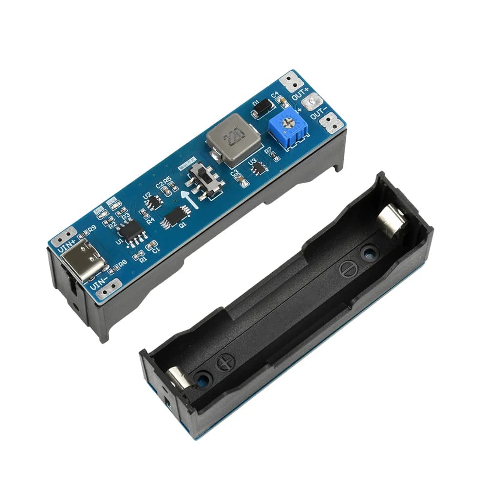 Modulo step up boost batteria al litio da 3,7 V a 9 V 12 V 18650 UPS Modulo di alimentazione ininterruzione carica scarica integrata